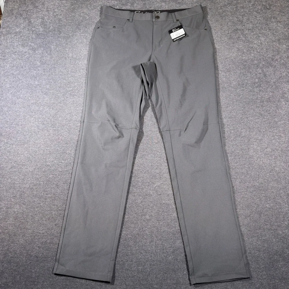 Eddie Bauer The Switch Pants Mens 34x32 Gray 5 Pocket Hiking Outdoor Travel NWT
